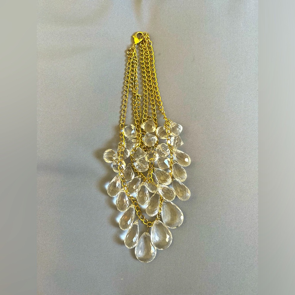 Mega Sparkle Chandelier Bib Necklace